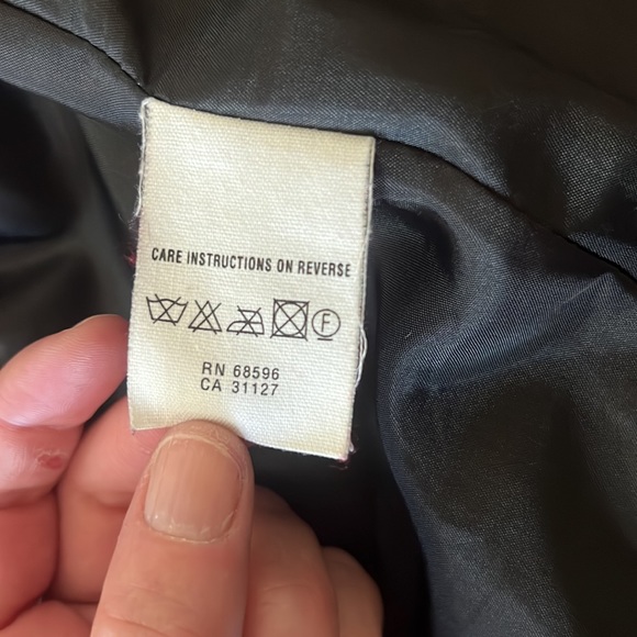 DKNY genuine black leather jacket with detachable fur collar - Picture 6 of 7